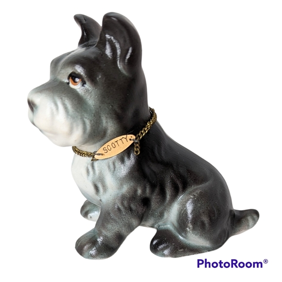 Vintage Tilso Hand Painted Scottie Dog Scottish Terrier Ceramic Made In Japan - Picture 15 of 16
